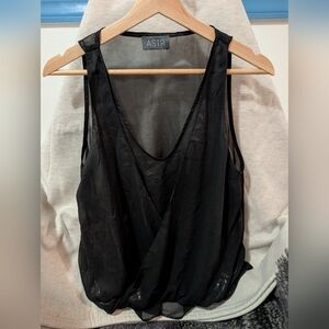 ASTR Black Sleeveless Blouse